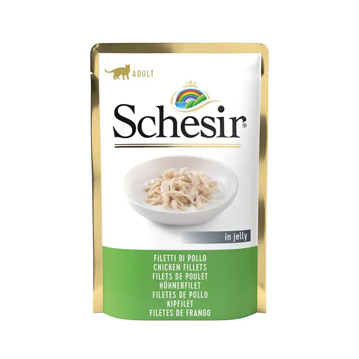 SCHESIR Cat Pouch Chicken Fillets i..