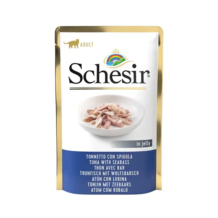 SCHESIR Cat Pouch Tuna With Seabass..