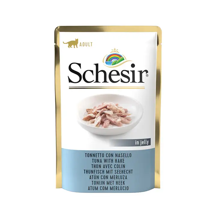 SCHESIR Cat Pouch Tuna With Cod (Ha..