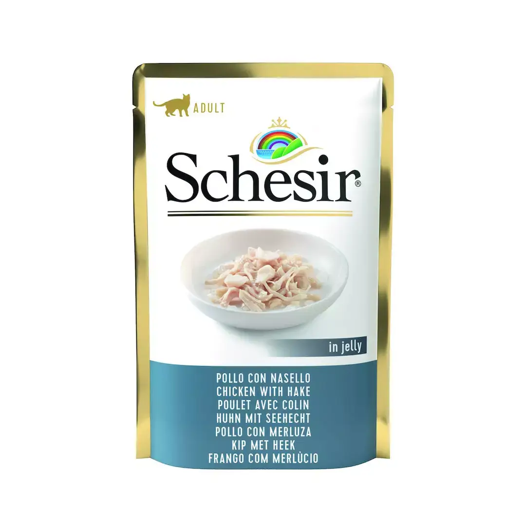 SCHESIR Cat Pouch CHICKEN WITH COD ..