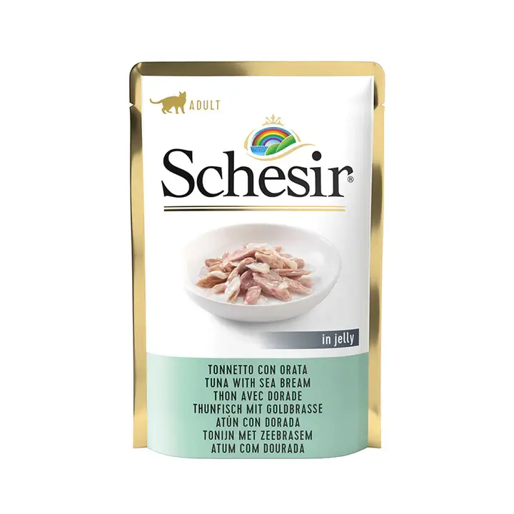 SCHESIR Cat Pouch Tuna With Seabrea..