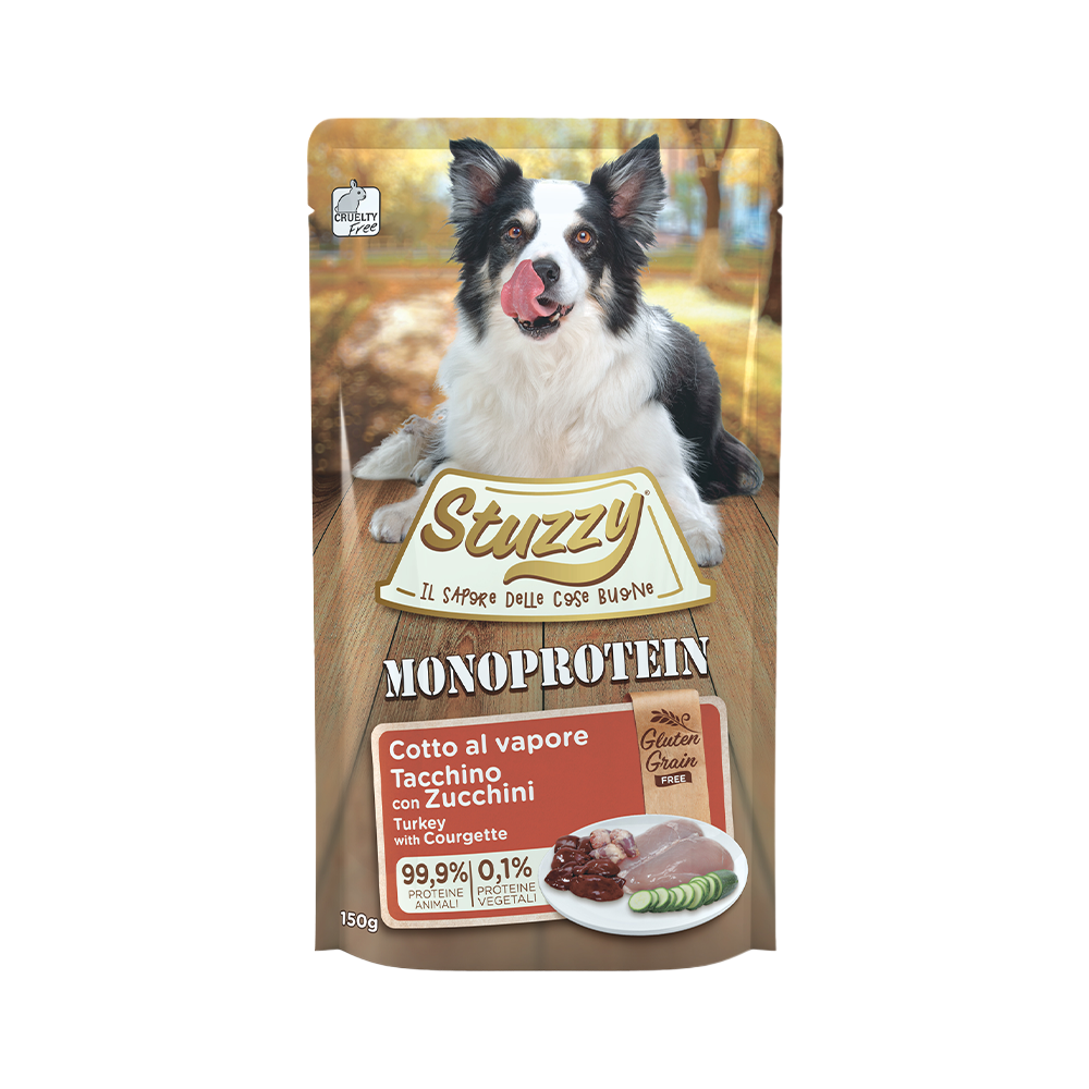 STUZZY DOG POUCH Grain Free Monoprotein Turkey & Courgette