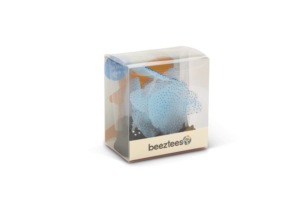 BEEZTEES силиконов. декор Sea Anemone Leaf Glow blue