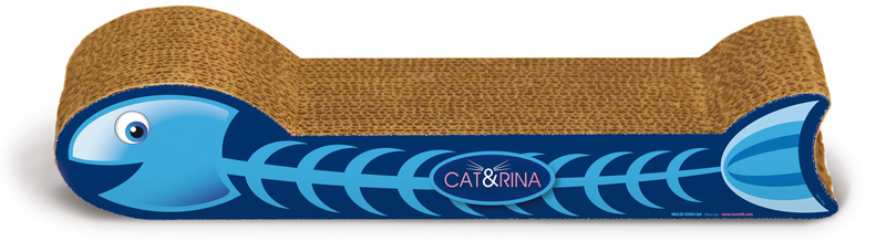 Когтеточка картонная RECORD-TIRAGRAFFI PESCE