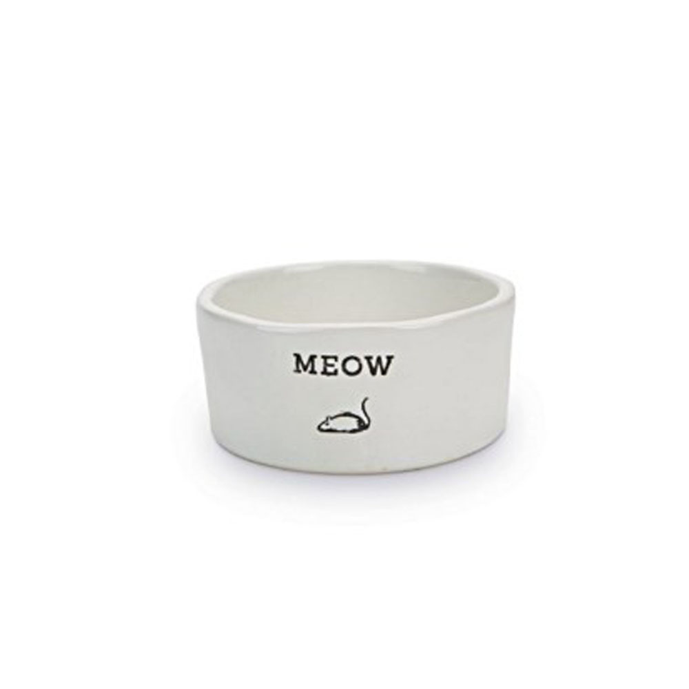 Cumpara  Boluri - Beeztees керамическая миска Cat MEOW white 11..