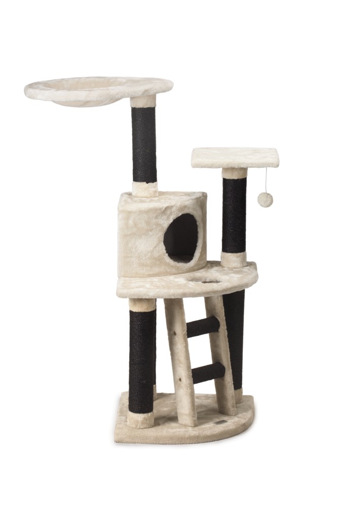 Beeztees кошачий скребок DOMINJO Cream 50x50x123cm