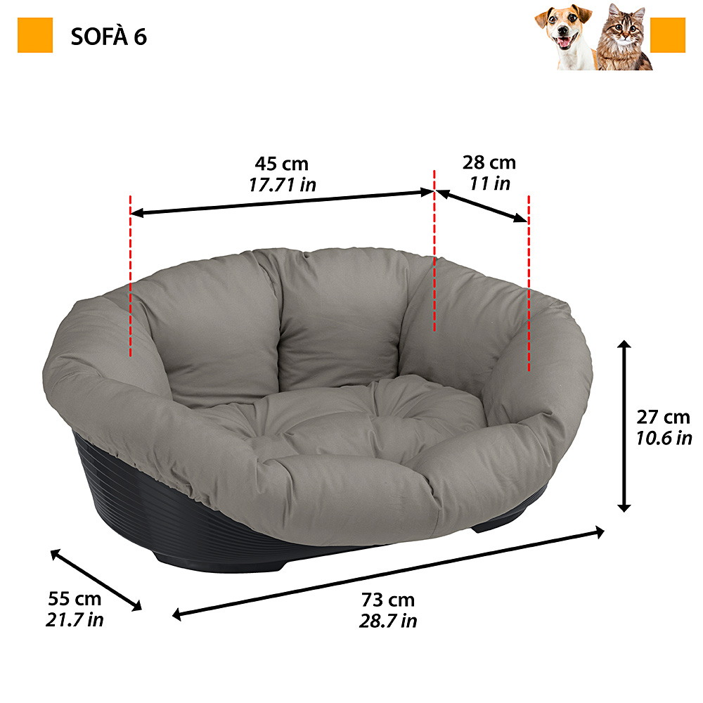 FERPLAST ДИВАН' 6 DOVE GREY