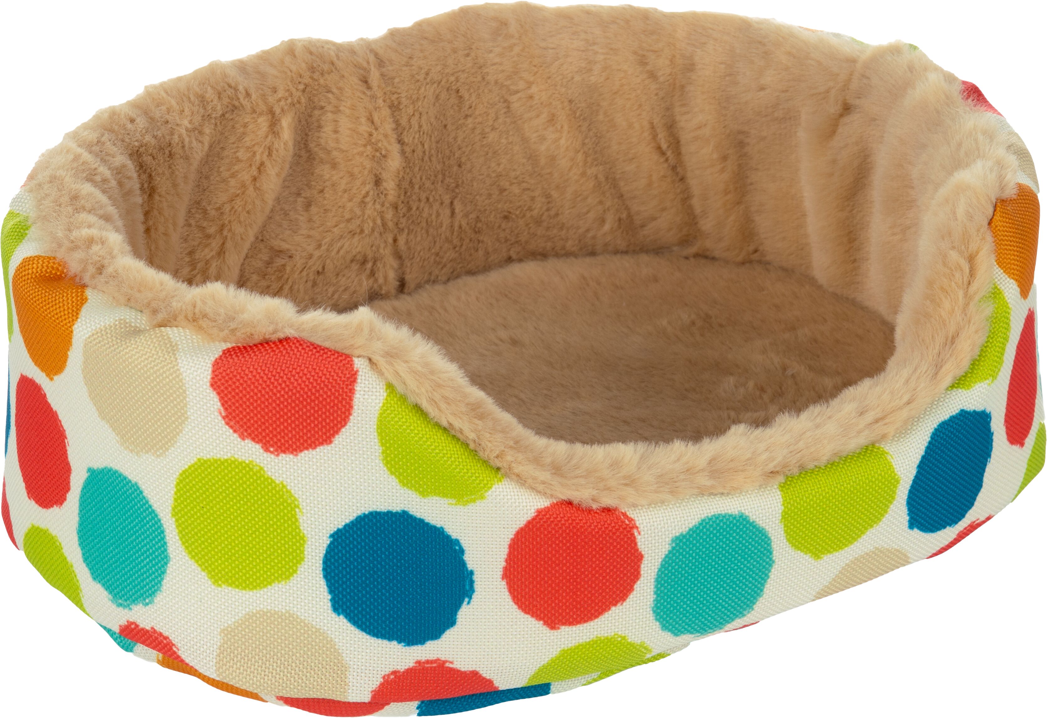 Culcuș oval moale pentru animale mici Fizi Oval mix