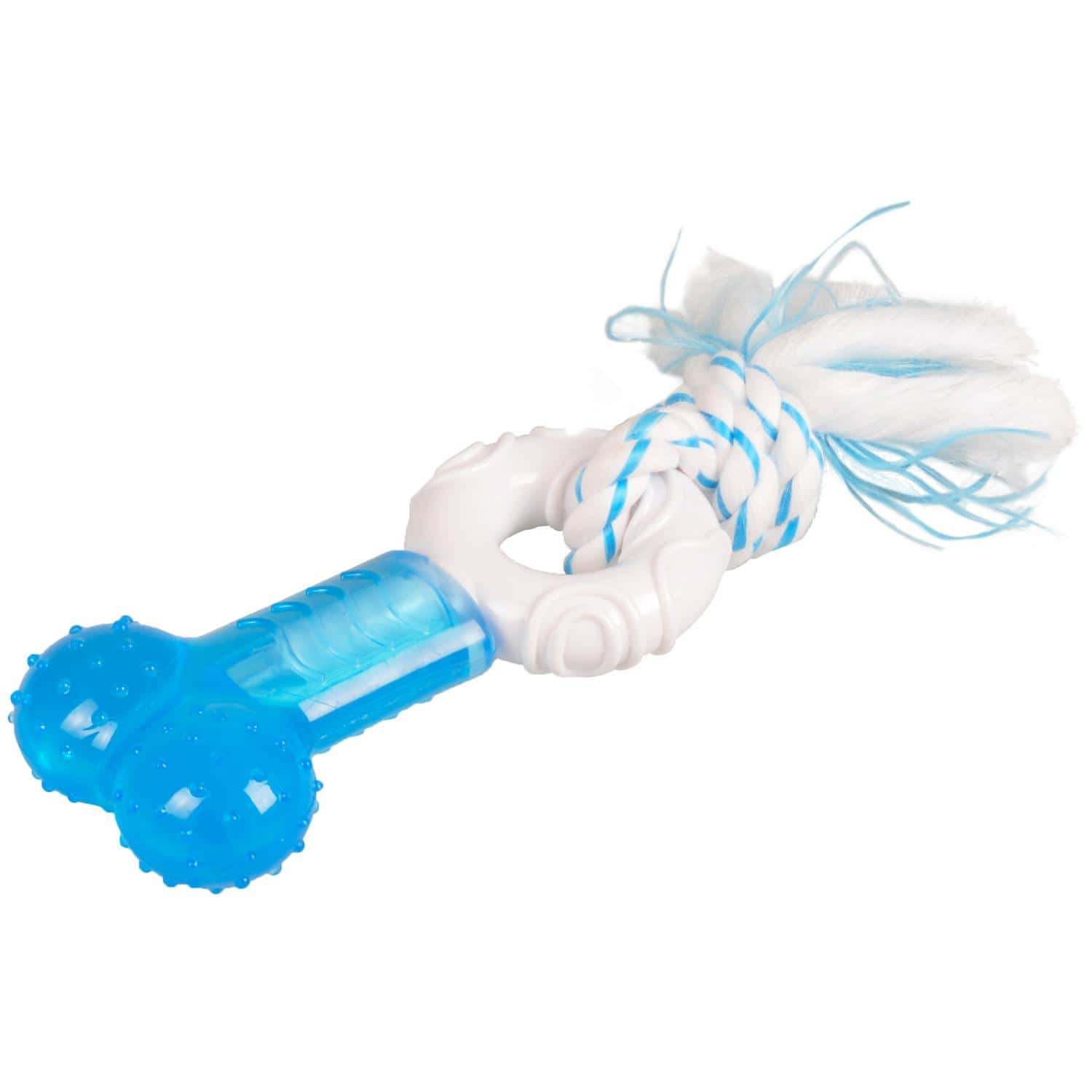 Игрушка резиновая кость с веревкой DENTA TOY TPR BONE with ROPE