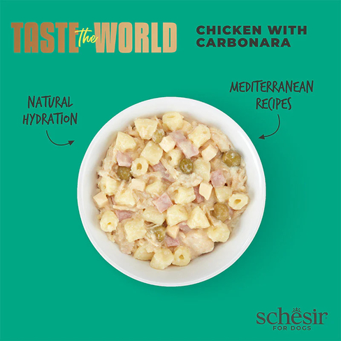SCHESIR Taste the World Dog can Wholefood Chicken with Carbonara
