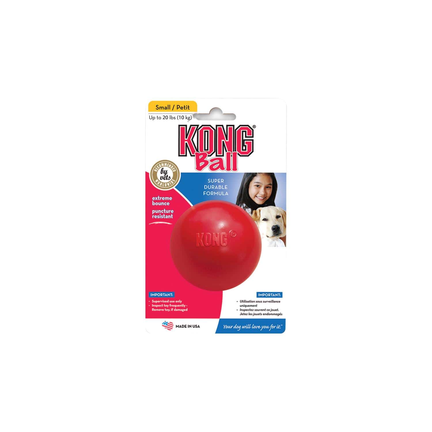 Cumpara  Cauciuc și termoplastic - Игрушка резиновая KONG BALL Small 6cm 5215610..