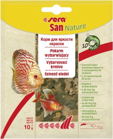Cumpara  Hrană pentru pești și reptile - Sera San Nature 10g..