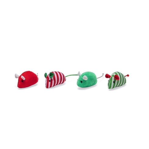 Jucarie din pluș CRISTM MICE RED/GREEN