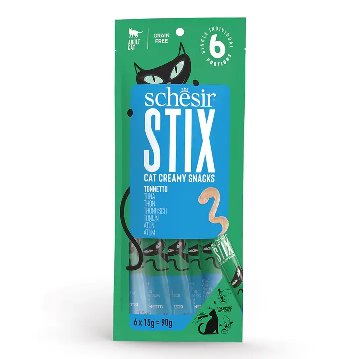 SHCHESIR STIX CAT POUCH TREATS Tuna..