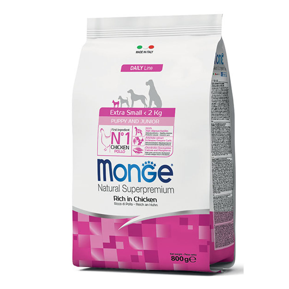 MONGE DRY DOG EX. SMALL PUPPY 800gr.