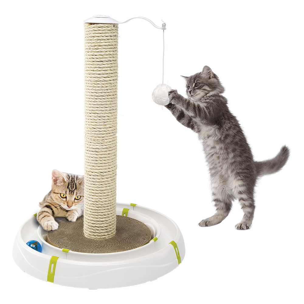 Jucărie modulară pentru pisici cu suport de zgâriat MAGIC TOWER