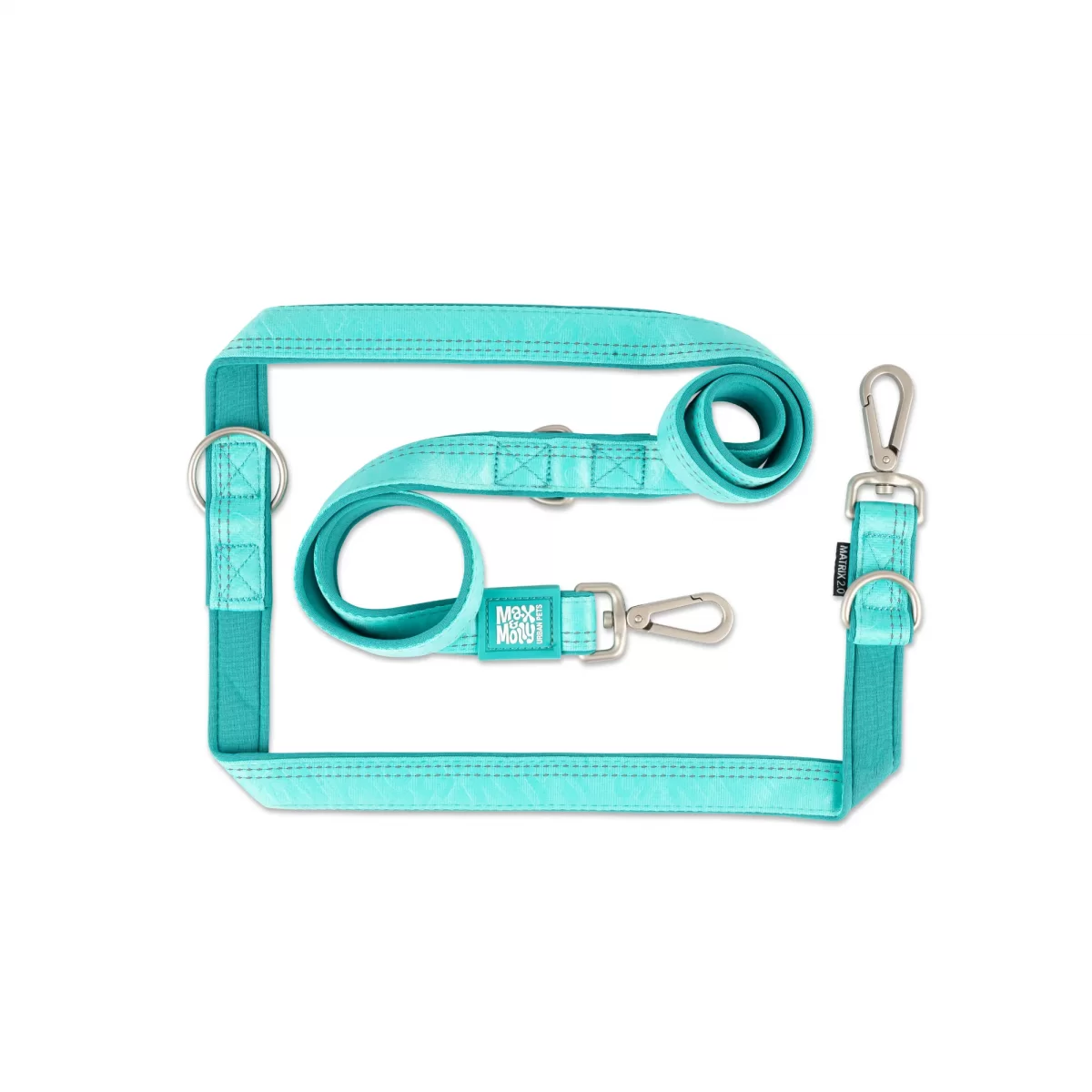 MAX & MOLLY Lesă Multi-Function – Matrix 2.0 Turquoise S