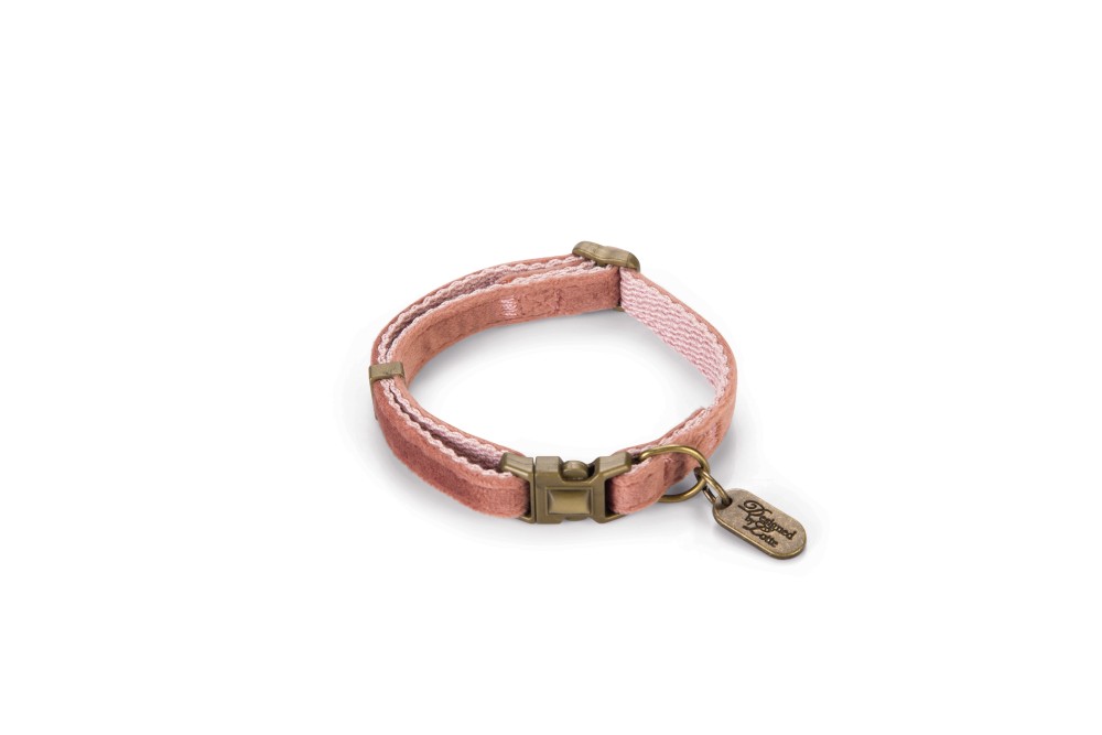 Cumpara  Muniție - DBL ошейник для кошек VELURA Pink 20-30×10..