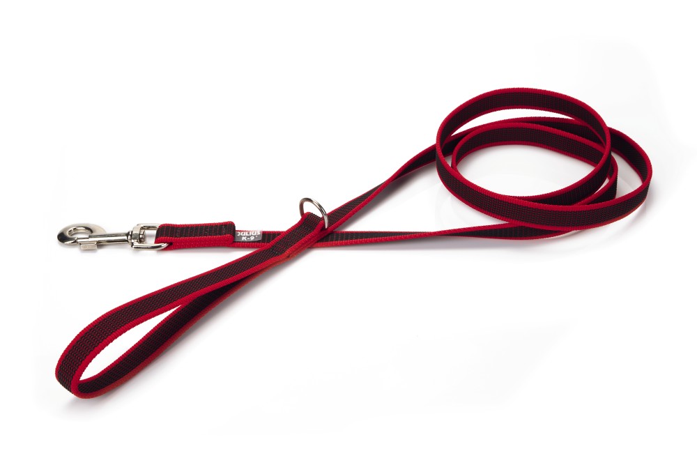 BEEZTEES Поводок K9 Antislip Leash + Handle Red 180cm