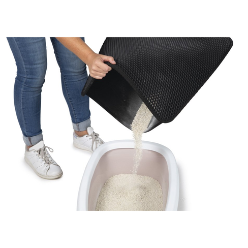 BEEZTEES Covoras pentru litiera Mat Double Black