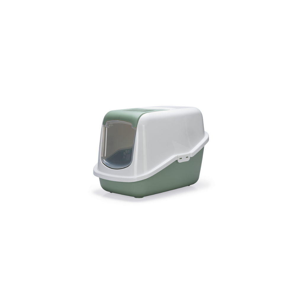 BEEZTEES Litieră acoperită NESTOR Green/White