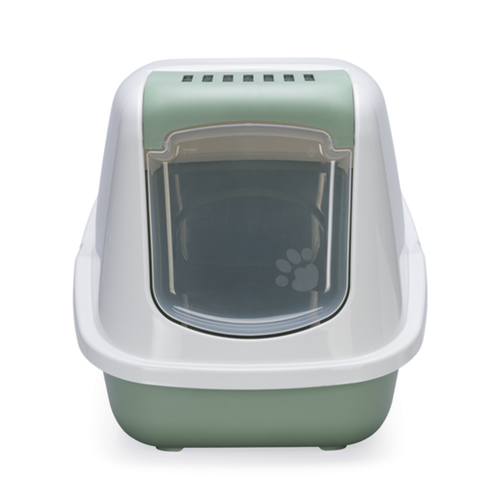 BEEZTEES Litieră acoperită NESTOR Green/White