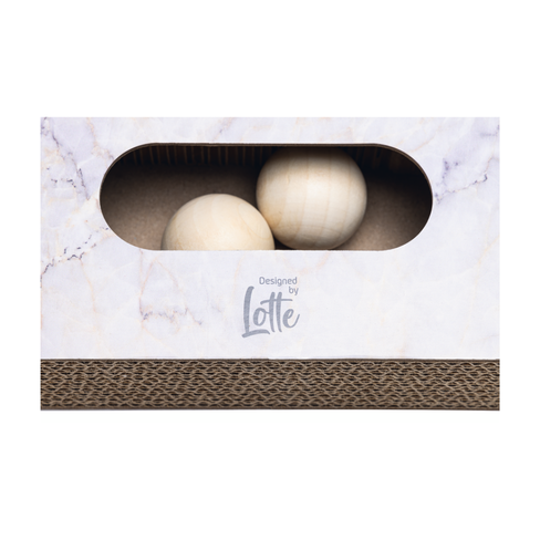 BEEZTEES кошачий скребок-игрушка картонная MEDA Beige