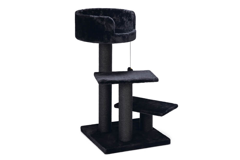 BEEZTEES Кошачий скребок SERPA FIGO Black 50x50x92cm
