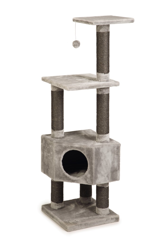 Beeztees кошачий скребок FIGADO Grey 40x40x135cm
