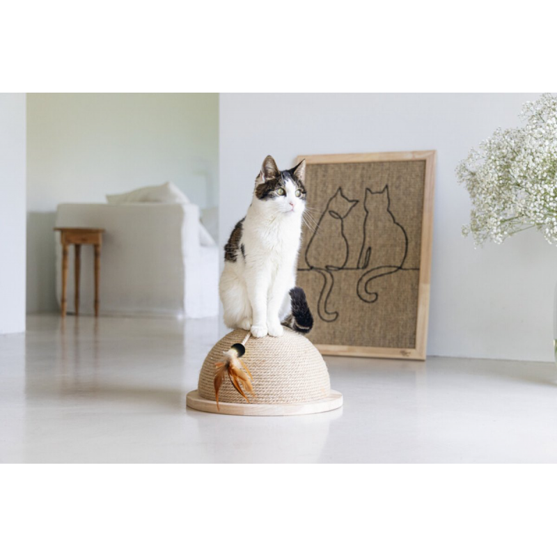 Beeztees кошачий скребок Half Scratch Globe VIVI 34.5CM