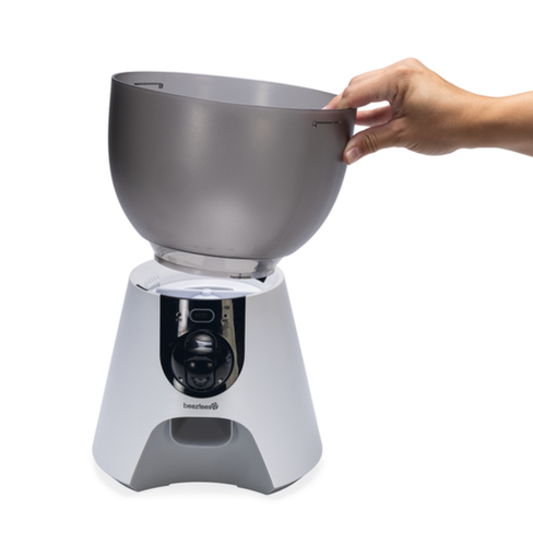 BEEZTEES DOG Hrănitor Inteligent pentru pisici cu cameră Smart Feeder Cam White