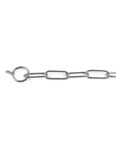 RECORD zgardă-lanț cromată  Long Choke Chain 4mm x 55cm