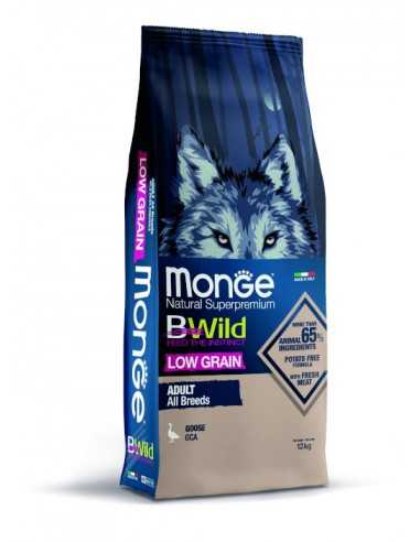 Cumpara  Hrană uscată - MONGE DRY DOG BWILD LG ADULT Goose 12kg..