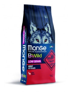 Cumpara  Hrană uscată - MONGE DRY DOG BWILD LG ADULT Deer 12kg..