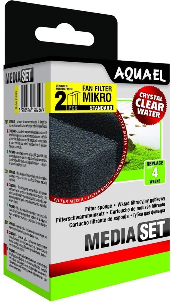 AQUAEL Губка для фильтра FAN Mikro Plus (2pcs)