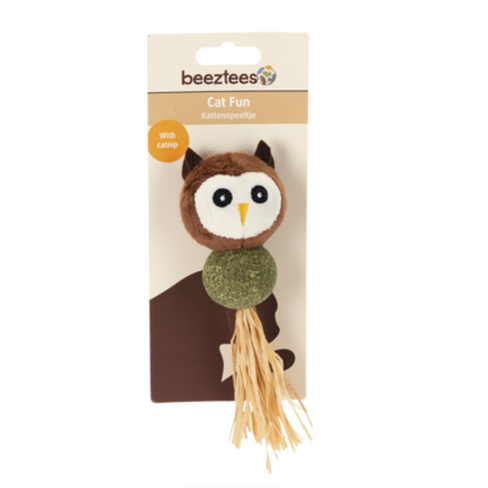 BEEZTEES jucărie pentru pisici CATNIP UILY Brown