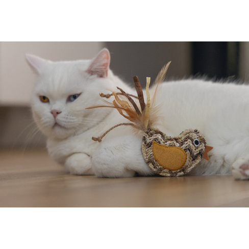 BEEZTEES jucărie pentru pisici CATNIP Plush Bird FLITY