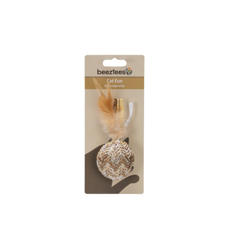 BEEZTEES jucărie pentru pisici CATNIP Plush Ball TUXA