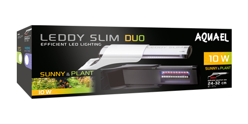 AQUAEL LEDDY SLIM 10W DUO SUNNY & PLANT black