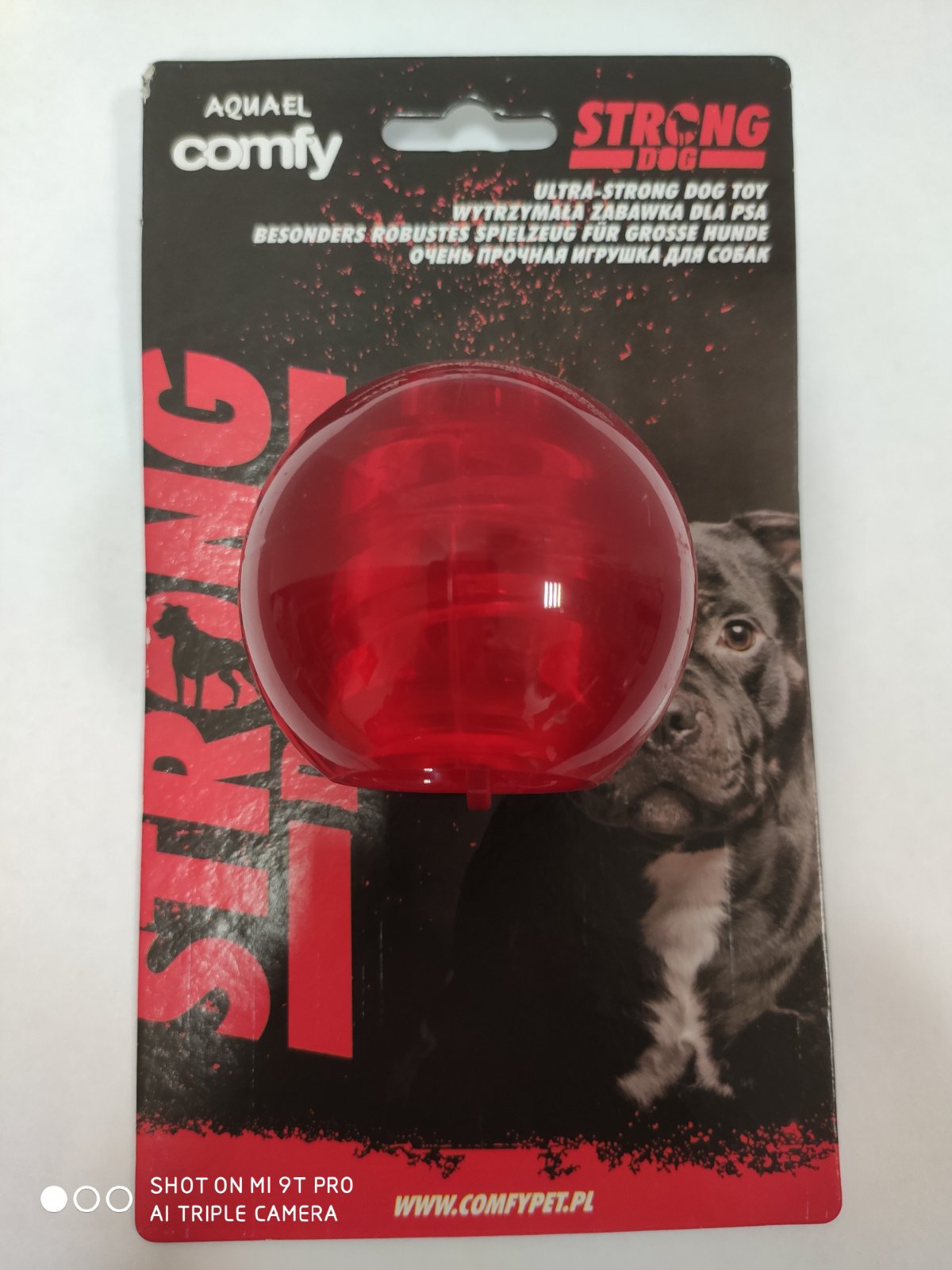 Cumpara  Cauciuc și termoplastic - COMFY TOY STRONG DOG ball 6,5cm..