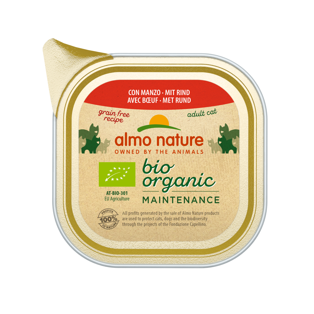 ALMO NATURE CAT BIO ORGANIC ALU Beef 85g..