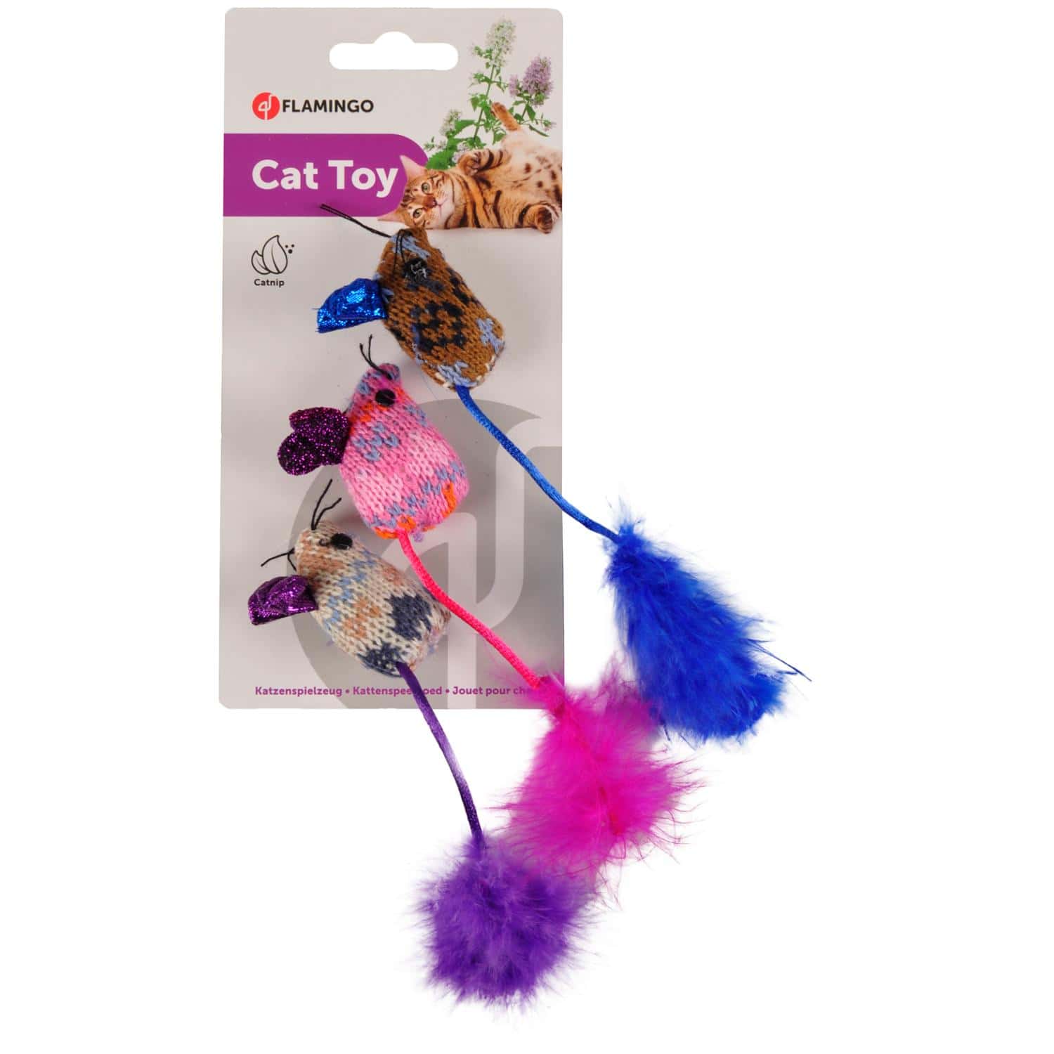 Jucărie din pânză MOHAIRE MOUSE GLAMOUR 3 buc