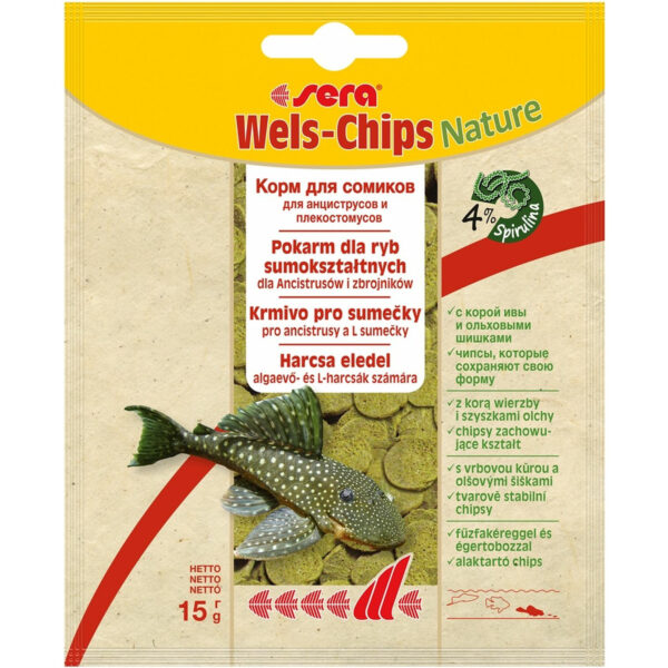 Cumpara  Hrană pentru pești și reptile - Sera Catfish Chips Nature 15 gr..