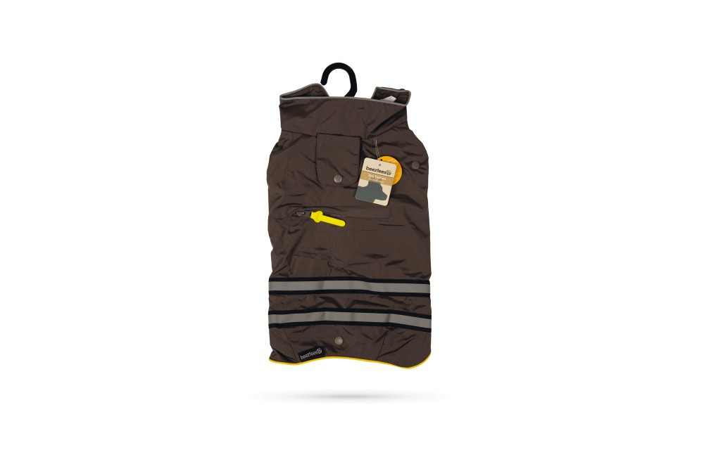 Beeztees Плащ SEJA Grey/Yellow 32