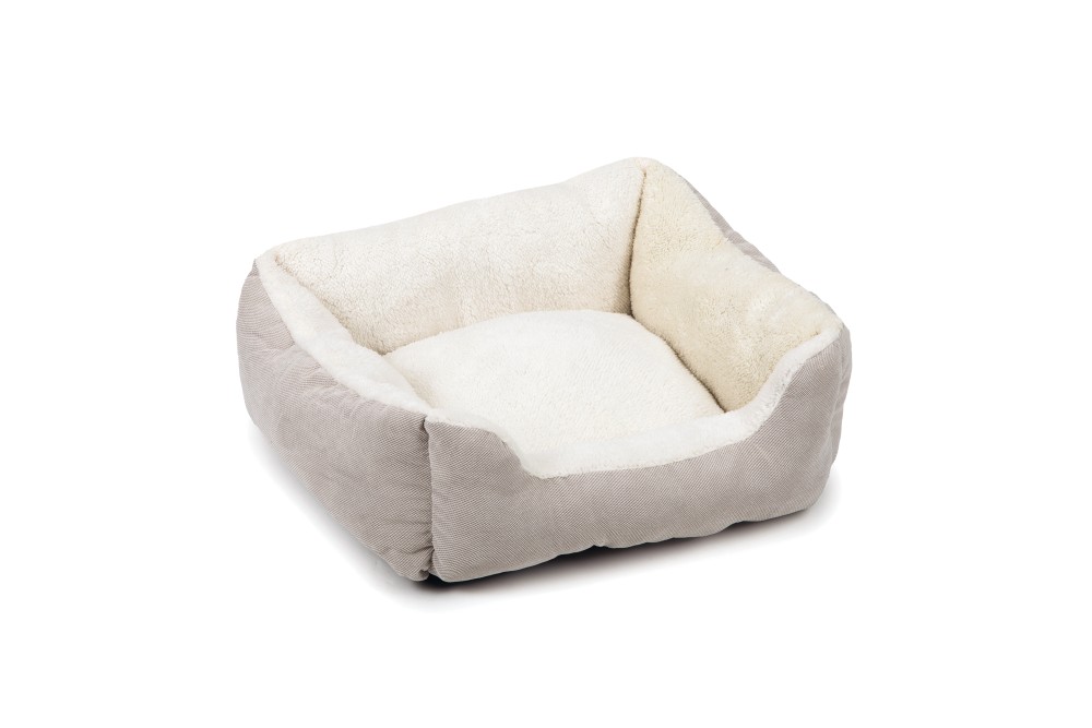 Beeztees лежак плюшевый для собак MOGINA Grey 55x50x20cm
