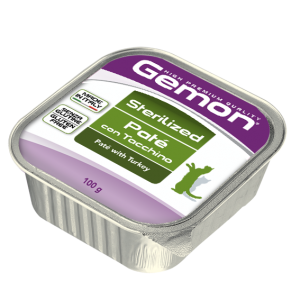 Cumpara  Pentru pisici - GEMON CAT PATE STERILIZED Turkey 100gr..