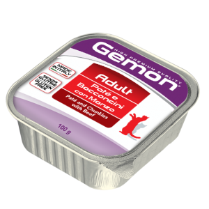 Cumpara  Pentru pisici - GEMON CAT PATE/CHUNKS with Beef 100gr..