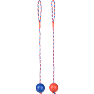 Flamingo Игрушка резиновая RUBBER BALL with Rope 6,3cm