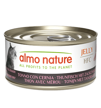 ALMO NATURE Pisici HFC Conservă Jeleu Ton/Grouper 70g