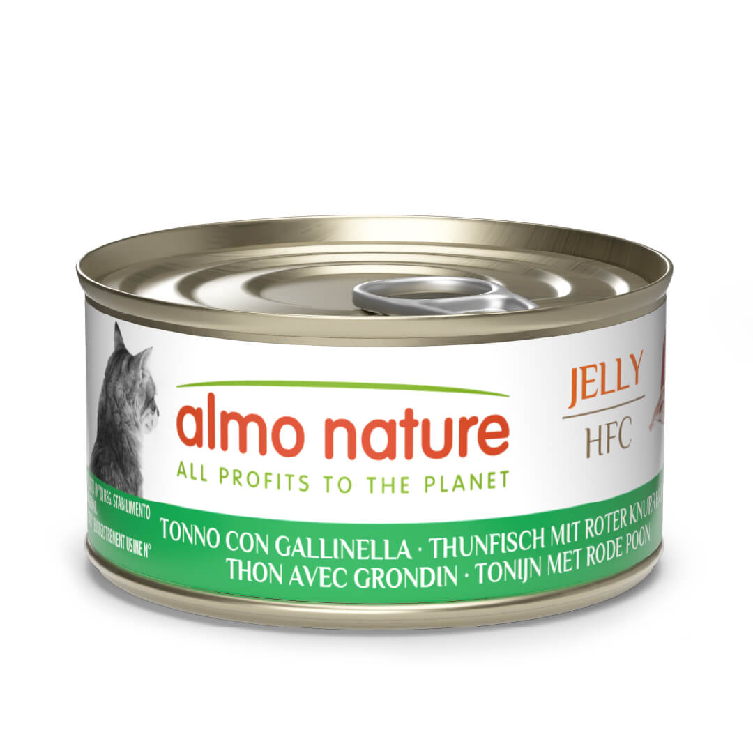 ALMO NATURE Pisici HFC Jeleu Ton/Gurnard Roșu la Conservă 70g